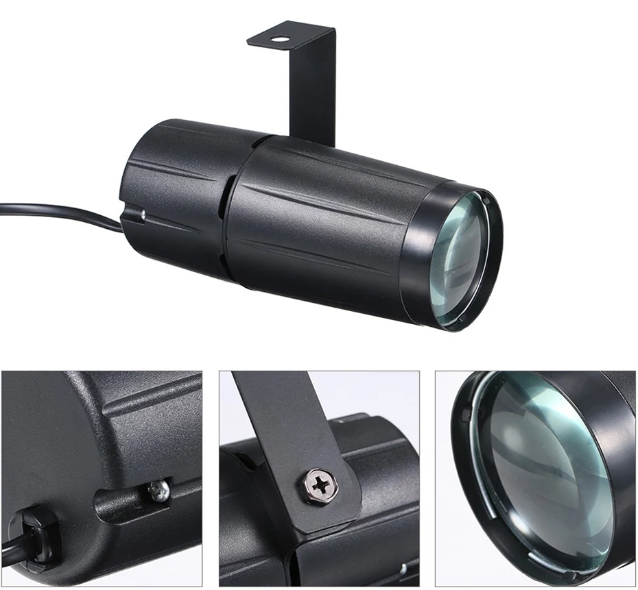 Alien 5W Led Beam Spotlight Pinspot Licht Spiegel Ballen Dj Disco Party Kerst Dance Terug Verlichting Podium Verlichting effect