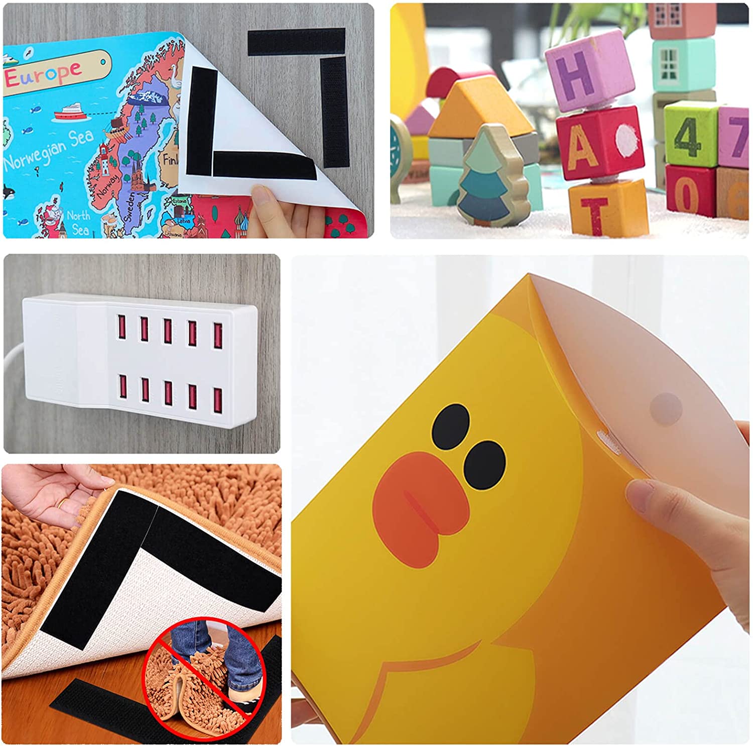 Nastro adesivo magico nastri antigraffio adesivo biadesivo extra forte autoadesivo con adesivo potente chiusura a strappo