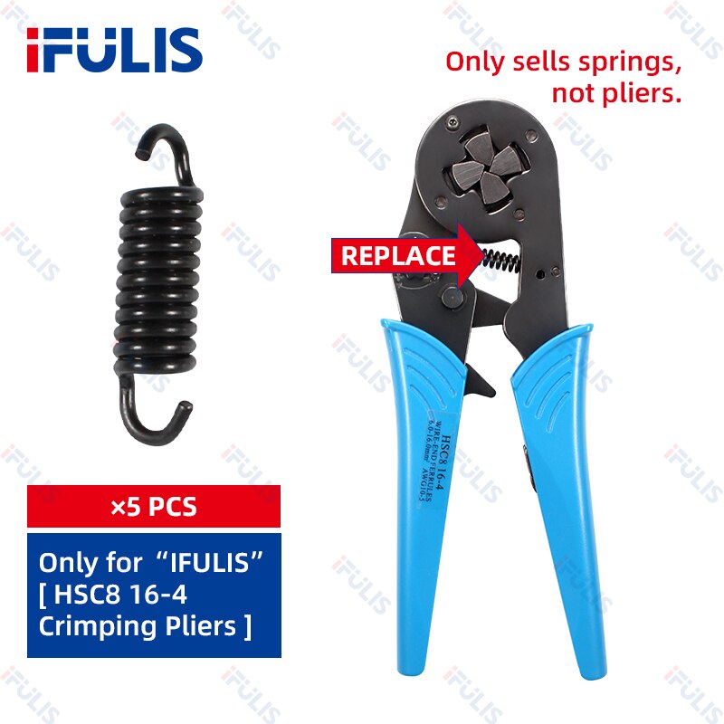 Crimping Tool Spring SN-48B 7.5Inch Pliers Sccessories HSC8 6-4 HS-D1 D2 HS-700B Repair Stripping Tool Cutting: HSC8 16-4 Spring