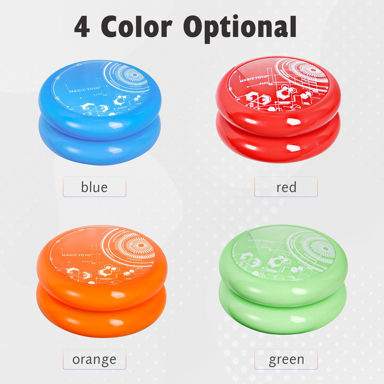 Yoyos for Kids Beginner Yoyo with Narrow Bearing Steel Axle ABS Body Looping Play Durable Not Easy To Be Scratched