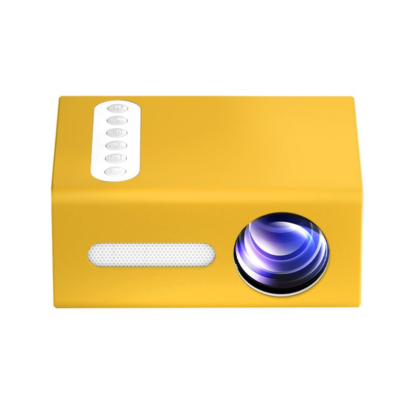 1080P HD Mini Projector T300 LED Audio Portable Movie Game Projector Home Media Video Player 3D Home Theater Remote Control: AU yellow