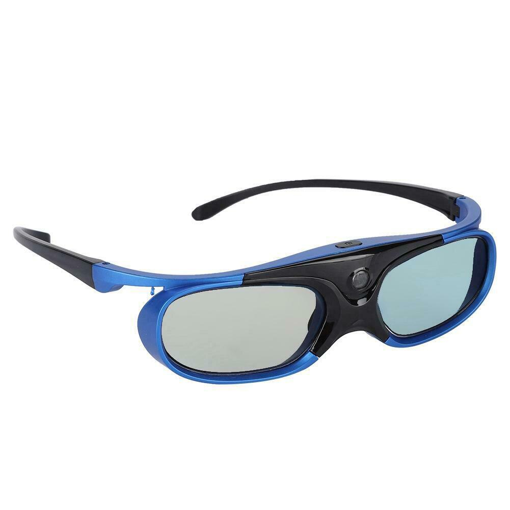 Visual LCD Chip Active Shutter Practical Ultra Clear USB Rechargeable With Battery Foldable 3D Glasses For DLP Link Projector