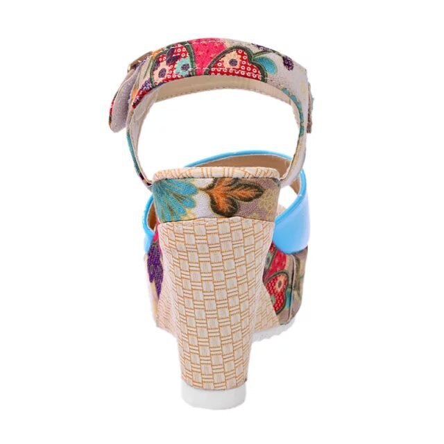 Zomer Wiggen Vrouwelijke Sandalen Platform Hoge Hak Kleinigheid Comfortabele Vrouwen Schoenen Zoete Casual Schoenen Open Teen