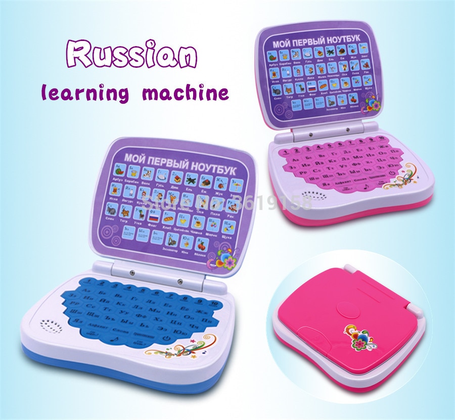 Russische Alfabet Uitspraak En Woorden Multifunctionele Leren Mini Tablet Computer Speelgoed, Educatief Machine Voor Kid
