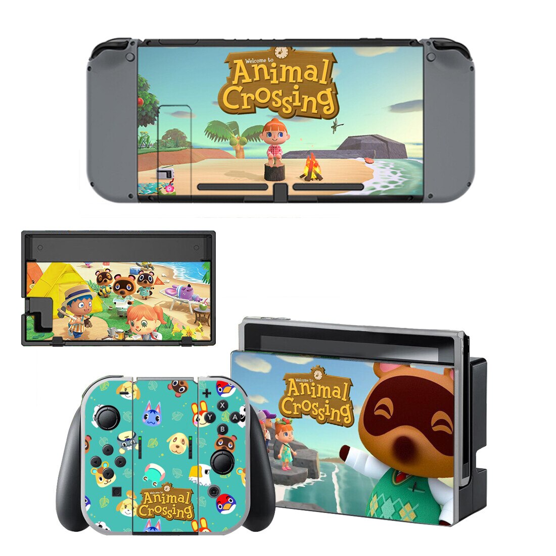 14 stili adesivo Skin per decalcomania in vinile stile animale adorabile per nintendo Switch NS NX Console e Joy-con accessorio di gioco S2562