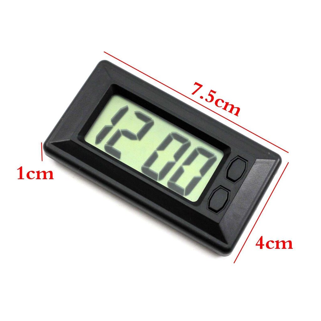 1 Pcs Car Clock Car Clock Electronic Watch Car Dashboard LCD Screen Large Digital Clock Time Self-Adhesive Car Accessories
