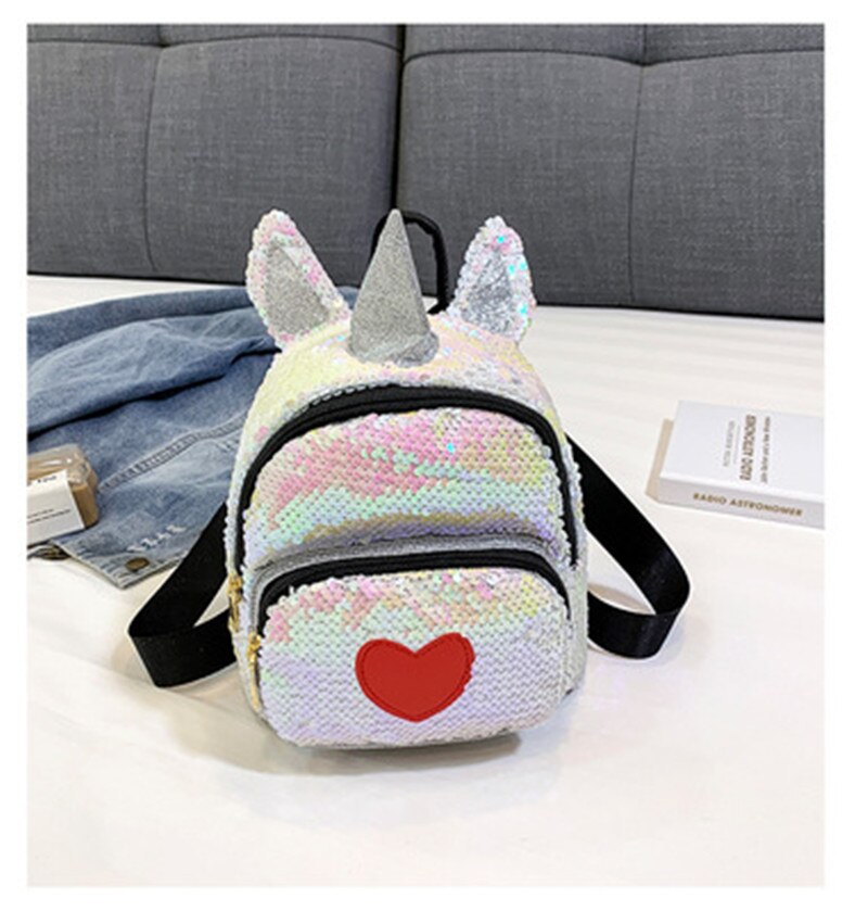Shining Rainbow Unicorn Kids School Bags For Girls Soft Plush Kids Bag Kindergarten Toddler Children School Backpack Boys Girls
