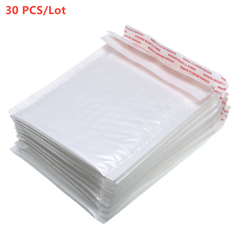 140x160mm White Foam Envelope Bag Different Specifications Mailers Padded Envelope With Bubble Mailing Bag: 30 PCS