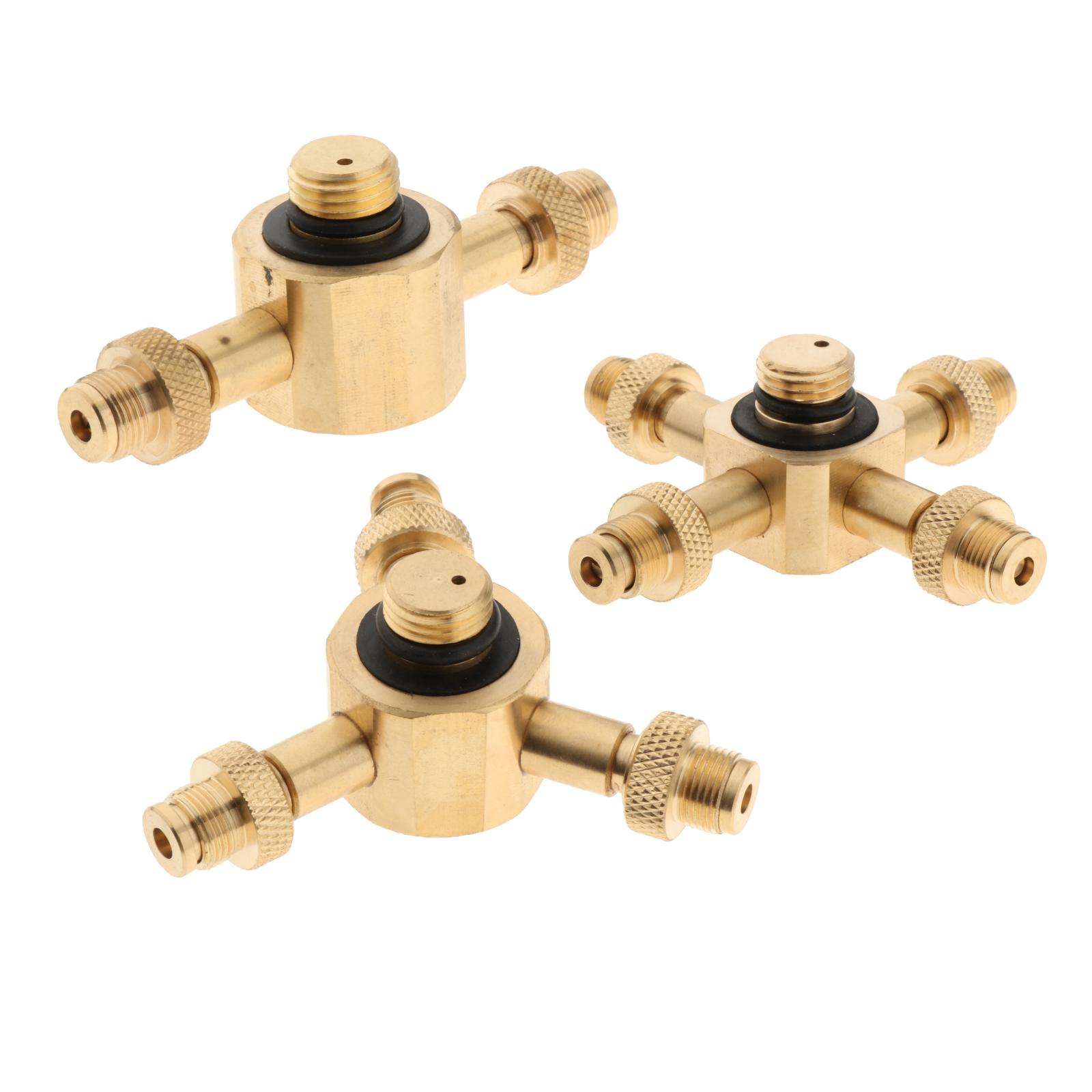 Gas Cylinder Connector, Outdoor Camping Stove Adapter Brass Gas Cylinder Stove Adapter Heads Furnace Converter Connectors