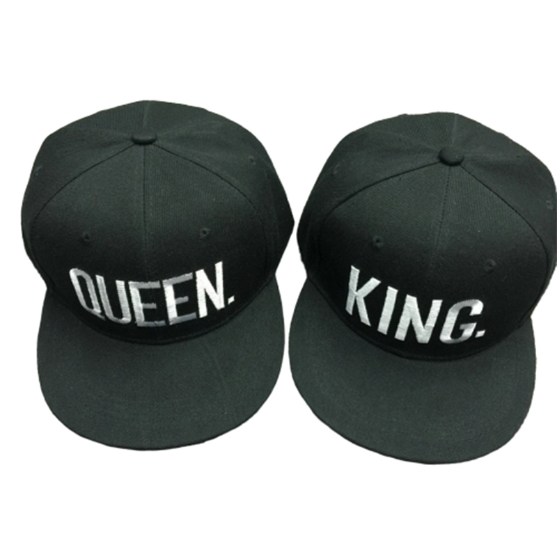 Gorra de béisbol para hombre y mujer, gorro de béisbol con estampado de King Queen y Bordado de letras, estilo hip hop, para deportes al aire libre, unisex