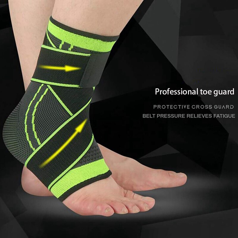 Tobilleras de compresión ajustables para hombre y mujer, Protección deportiva, fuerte