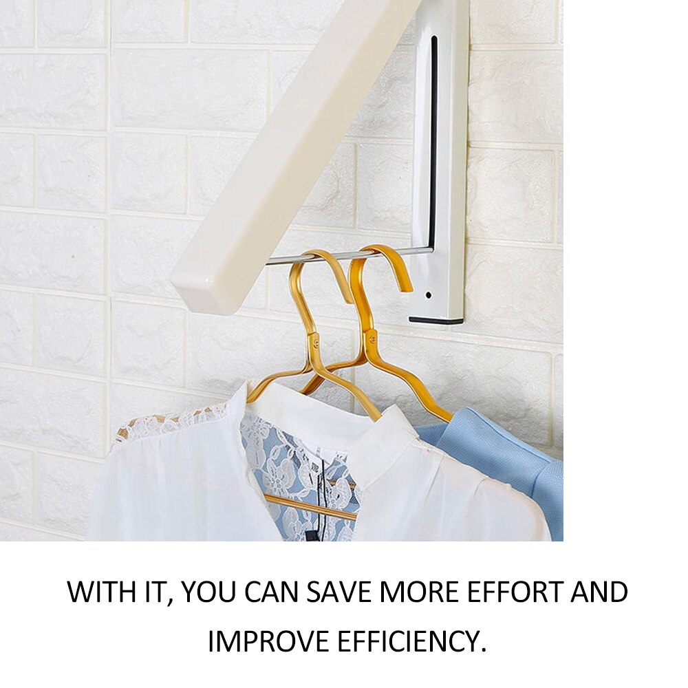 Stainless Steel Wall Hanger Retractable Indoor Clothes Hanger Magic Foldable Drying Rack Waterproof Clothes Towel Rack Folding