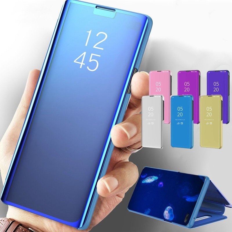 Specchio Smart View Caso di Vibrazione Per Huawei Honor gioco di Lusso Magnetico originale fundas Huawai Honorplay COR-AL00 Cuoio Del Telefono Custodie