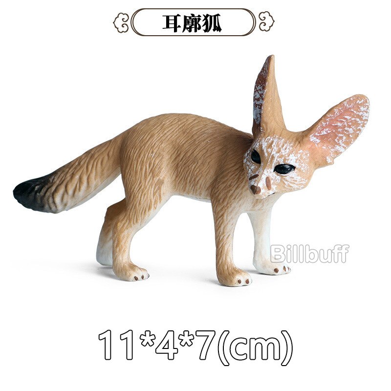 Simulatie Wilde Dieren Zoo Action Figure Vulpes Fox Cub Model Eekhoorn Actiefiguren Vroege Educatief Speelgoed Voor Kinderen: animal toy h