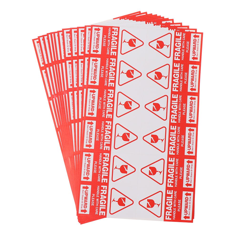 144 pz/lotto Utile fragile Etichetta di Avvertimento Adesivo 9x5 centimetri di Gestire con Etichetta di Cura di Mantenere caffè espresso di Trasporto di Imballaggio Marchio etichetta speciale