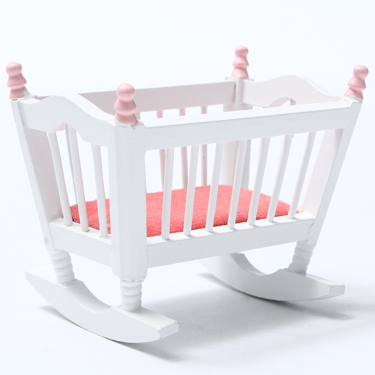 6pcs/set Wooden DIY Mini Dollhouse Bedroom Furniture Toys Set 1/12 Simulation Furniture Model Toy for Doll House Decoration