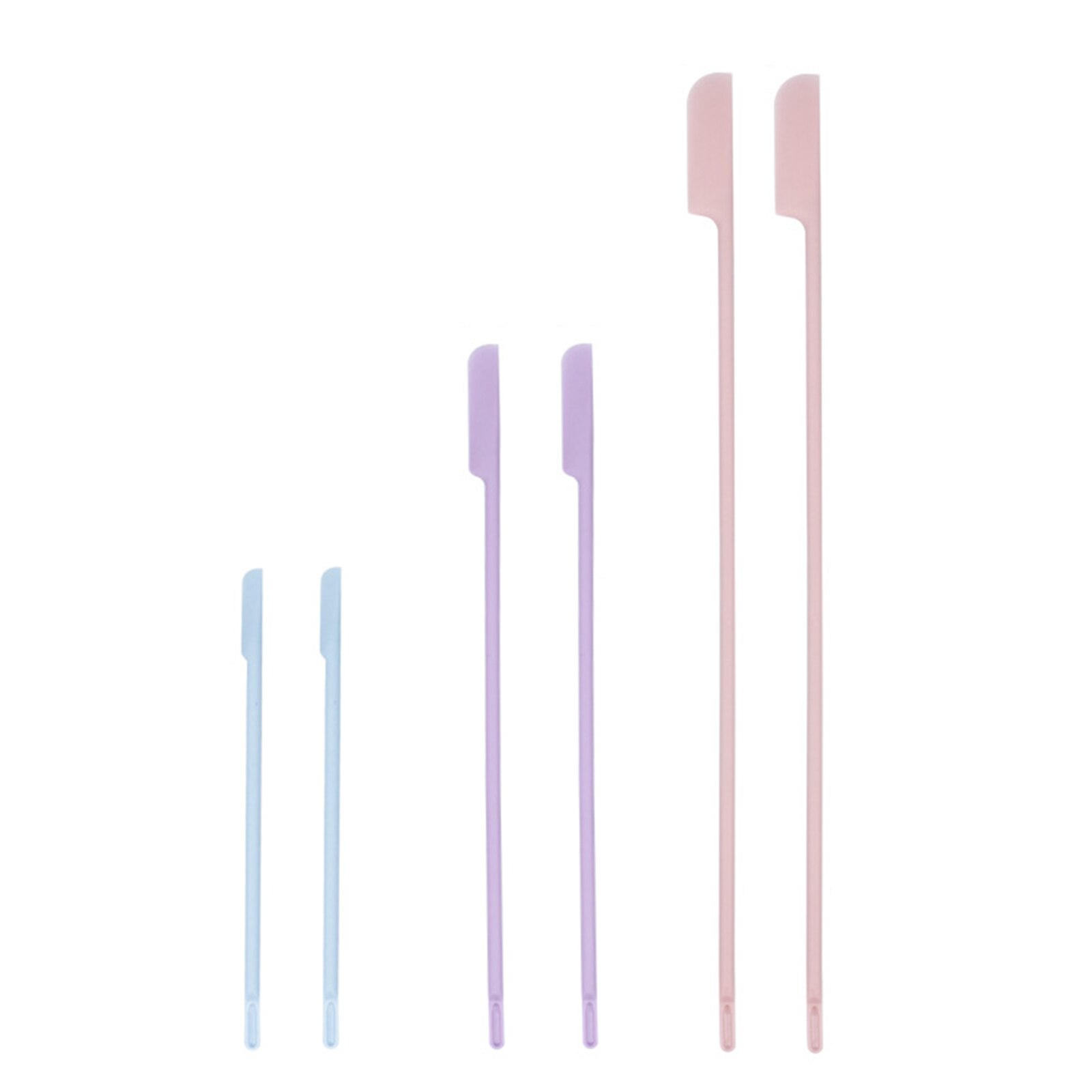 Schoonheid Gereedschap Laatste Spatel Siliconen Schraper Beauty Tool Flexibele Multicolor 3Pcs/6Pcs Herbruikbare Kleine Spatel Schoonheid tool: Colorful