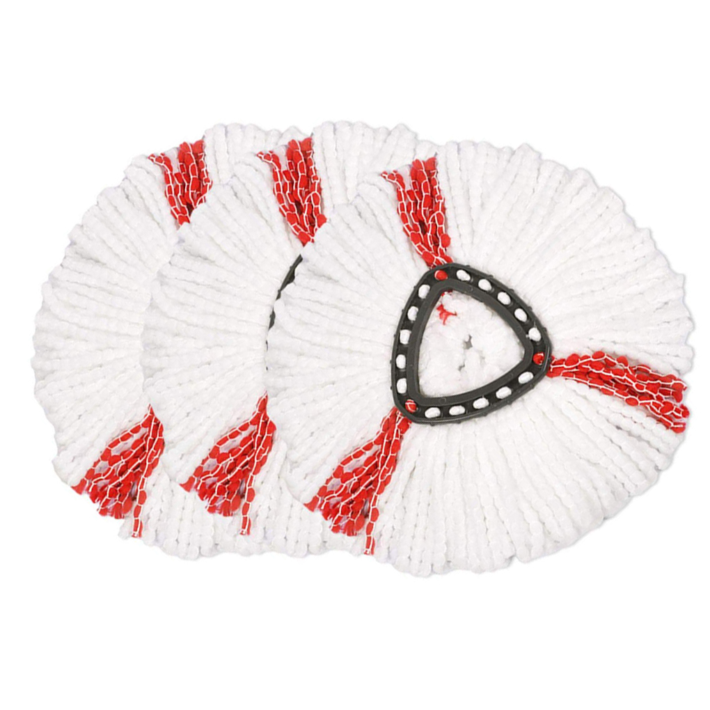 Lot de 3 têtes de balai rotatives en microfibre à 360 degrés vileda o-cedar