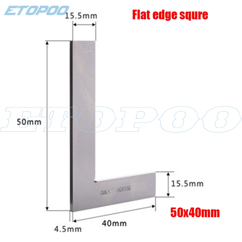 90 astetta litteä reuna neliö puuseppä neliöteräinen nelikulmainen nelikulmainen l #39 muotoinen puusepän viivaimen merkintämitta puuseppä: 50 x 40mm