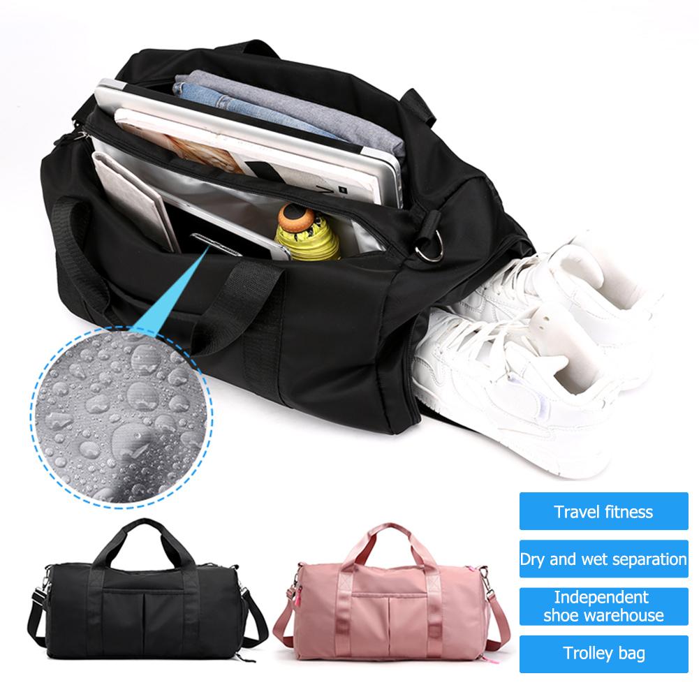 Multifunction Sports Gym Shoulder Bag Women Men Large Campacity Nylon Travel Pocket Fitness Waterproof Training Handbags
