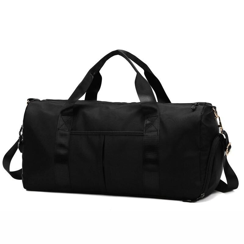 Mode Fitness Reistas Vrouwen Waterdichte Sport Schoudertassen Grote Capaciteit Mannen Werken Handtassen Crossbody Tas: Black