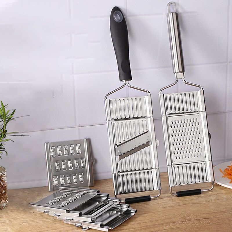 Multifunctionele Groente Slicer Manual Aardappel Wortel Komkommer Rasp Rvs Shredder Cutter Keuken Accessoires