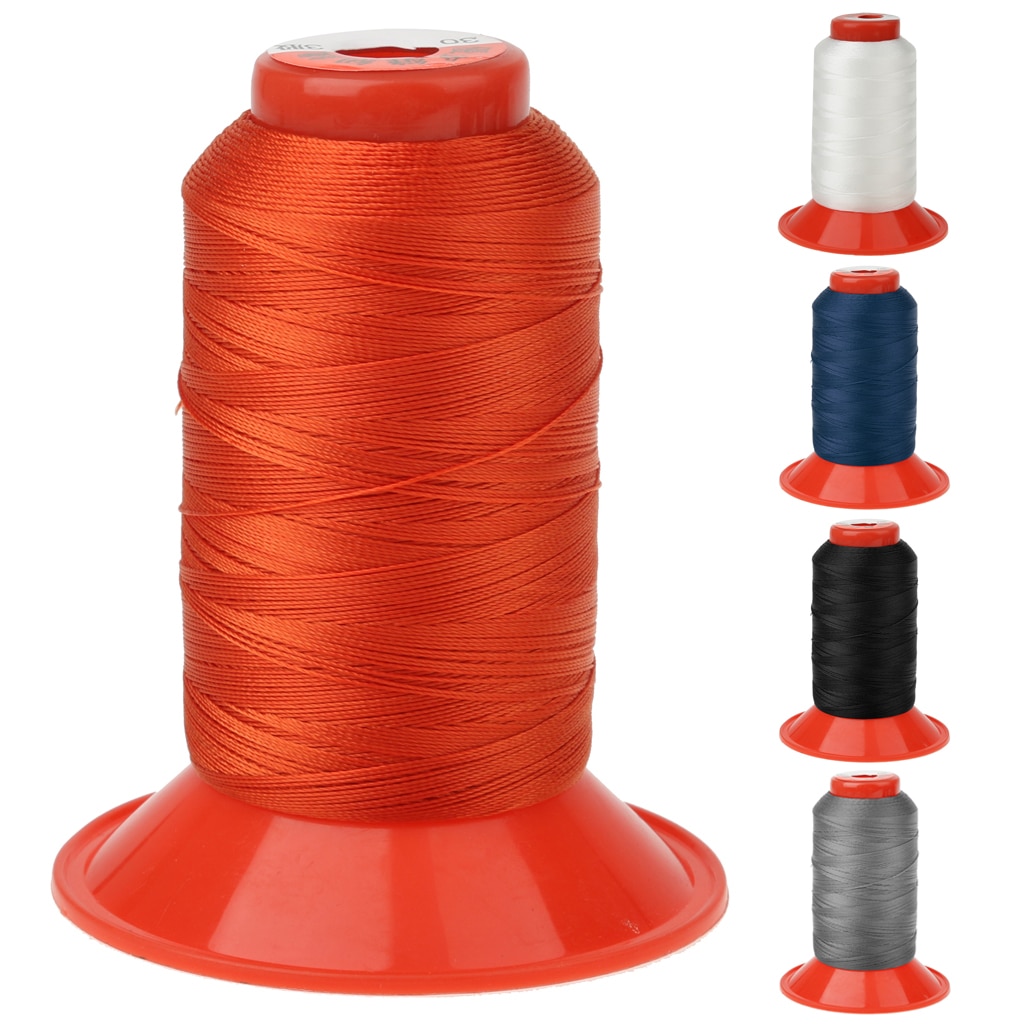 4 stk bundet nylon sytråd heavy duty til udendørs, lædertaske kanvas, polstring , 500 meter