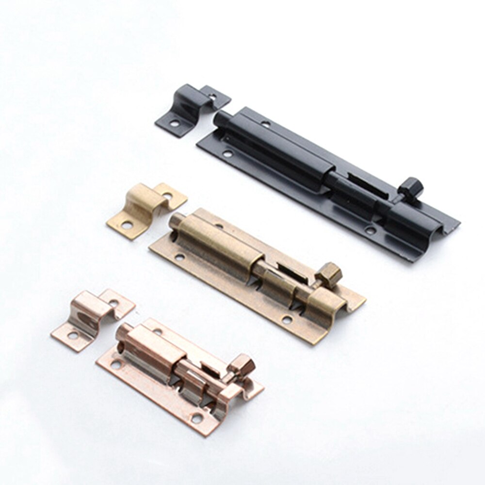 2/3/4Inch Stainless Steel Doors Slide Lock Bolt Barrel Home Gate Safety Hardware Screws Bathroom Lock