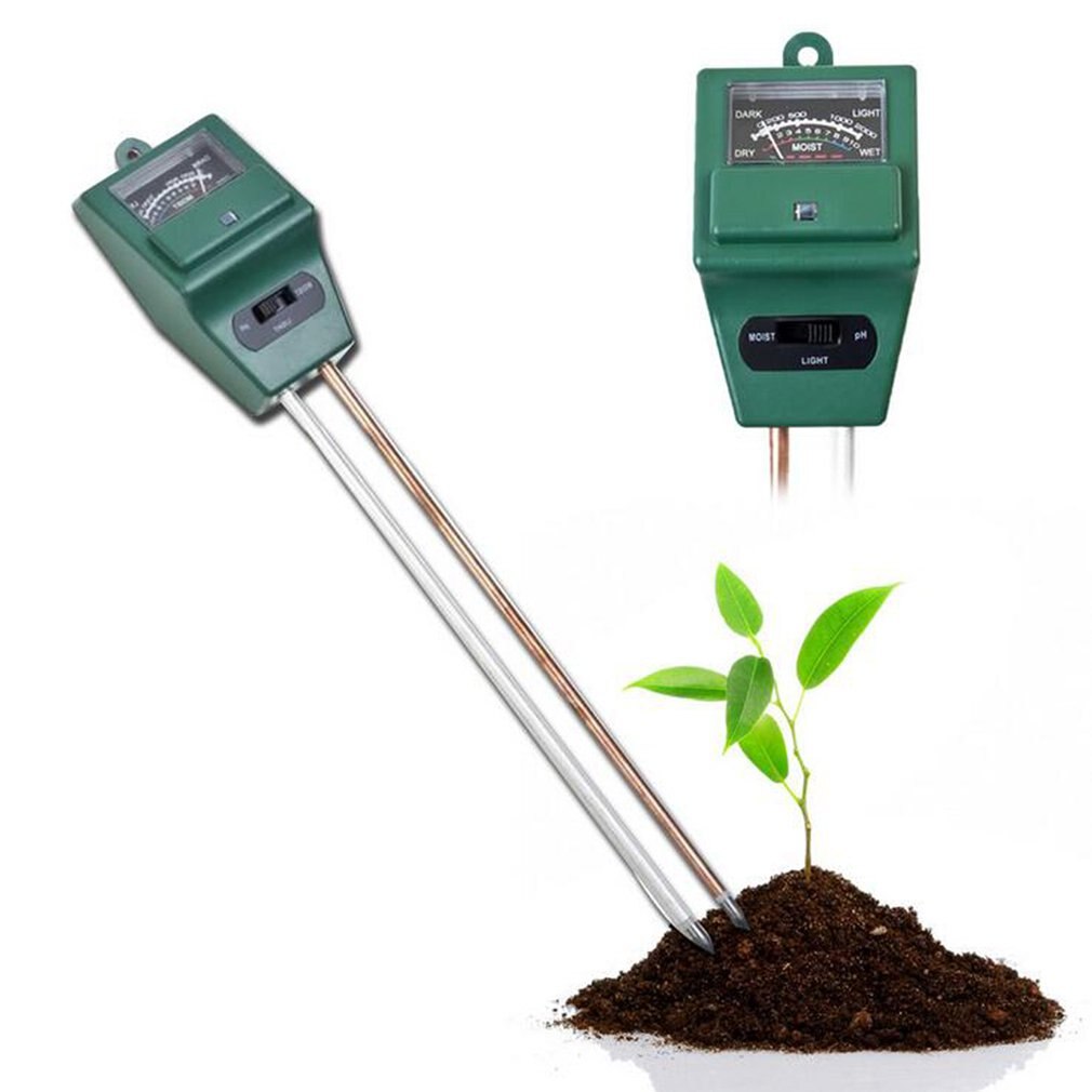 3 i jord vannfuktighet 1 ph tester jorddetektor vannfuktighet lys testmåler sensor til hageplante blomst