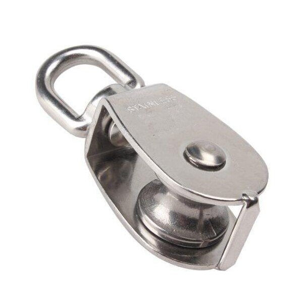 Crane Pulley Block M15 Lifting Crane Swivel Hook single Pulley Block Hanging Wire Towing Wheel 10Pcs