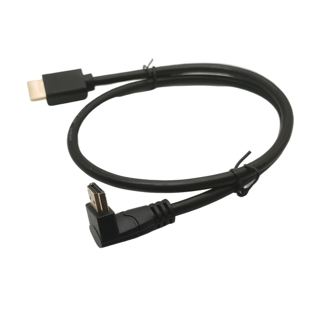 4K*2K 60HZ 2.0 HDTV w dół i w górę oraz w lewo i w prawo pod kątem 90 stopni Męski przedłużacz HD Kabel kątowy HD 2.0