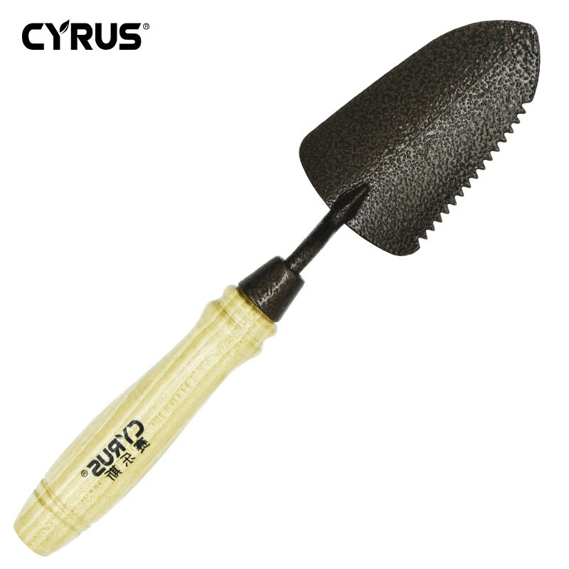 Garden Tools Set Cultivating Planting Trowel Cultivator Shovels Spades Carbon Steel Wood Handle Transplanter: big Shovels