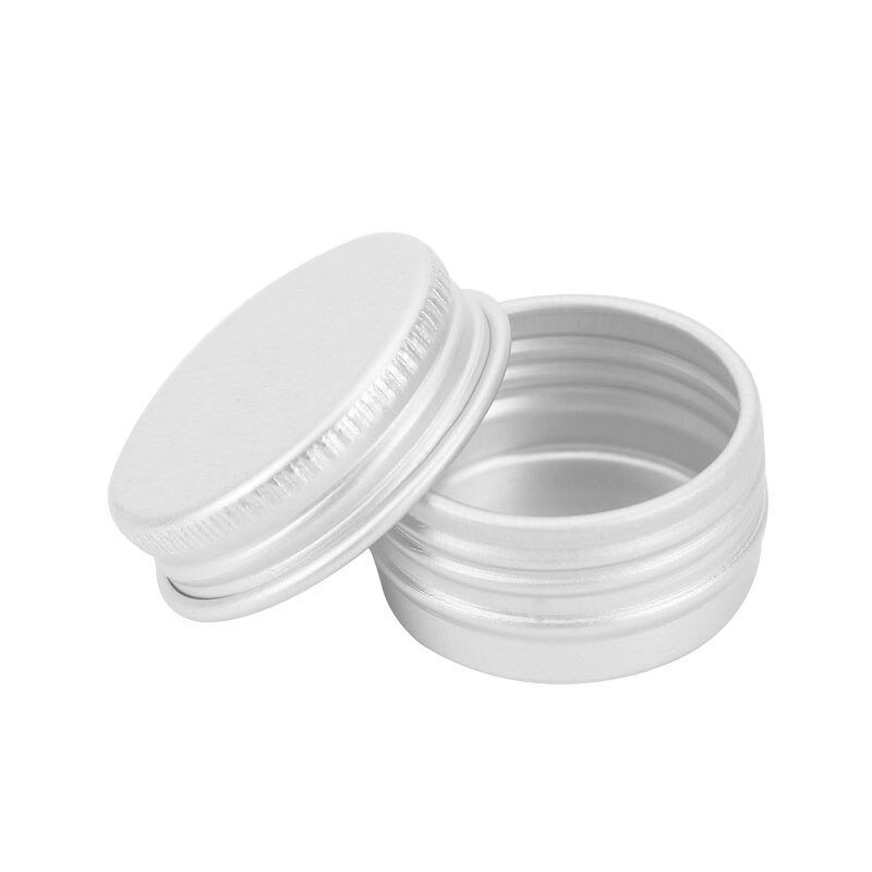 1PC 5ML-250ML Small Tin Packing box Refillable Containers Aluminum Cosmetic Storage Jars Cosmetic Screw Top Sample Containers