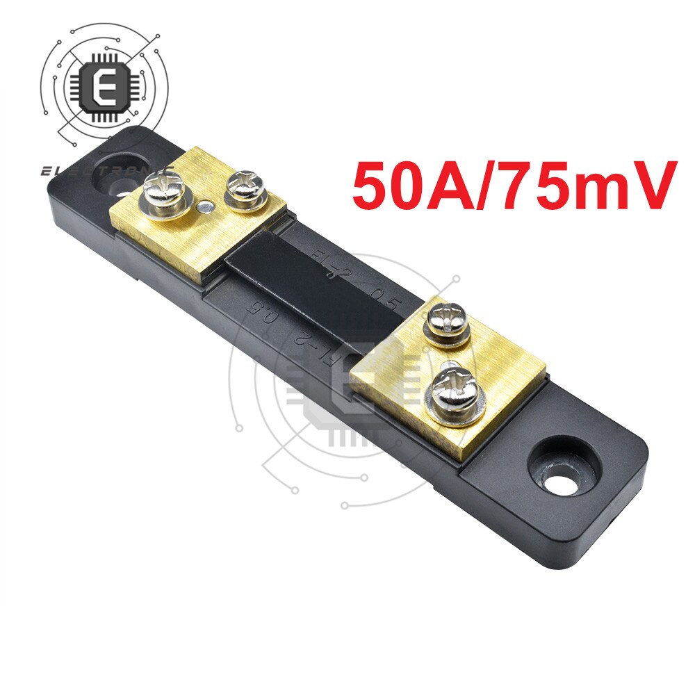 10A/20A/30A/50A/100A 75mV Current Shunt Resistor for Digital Voltmeter Ammeter Wattmeter Meter External Shunt FL-2: 50A 75mV