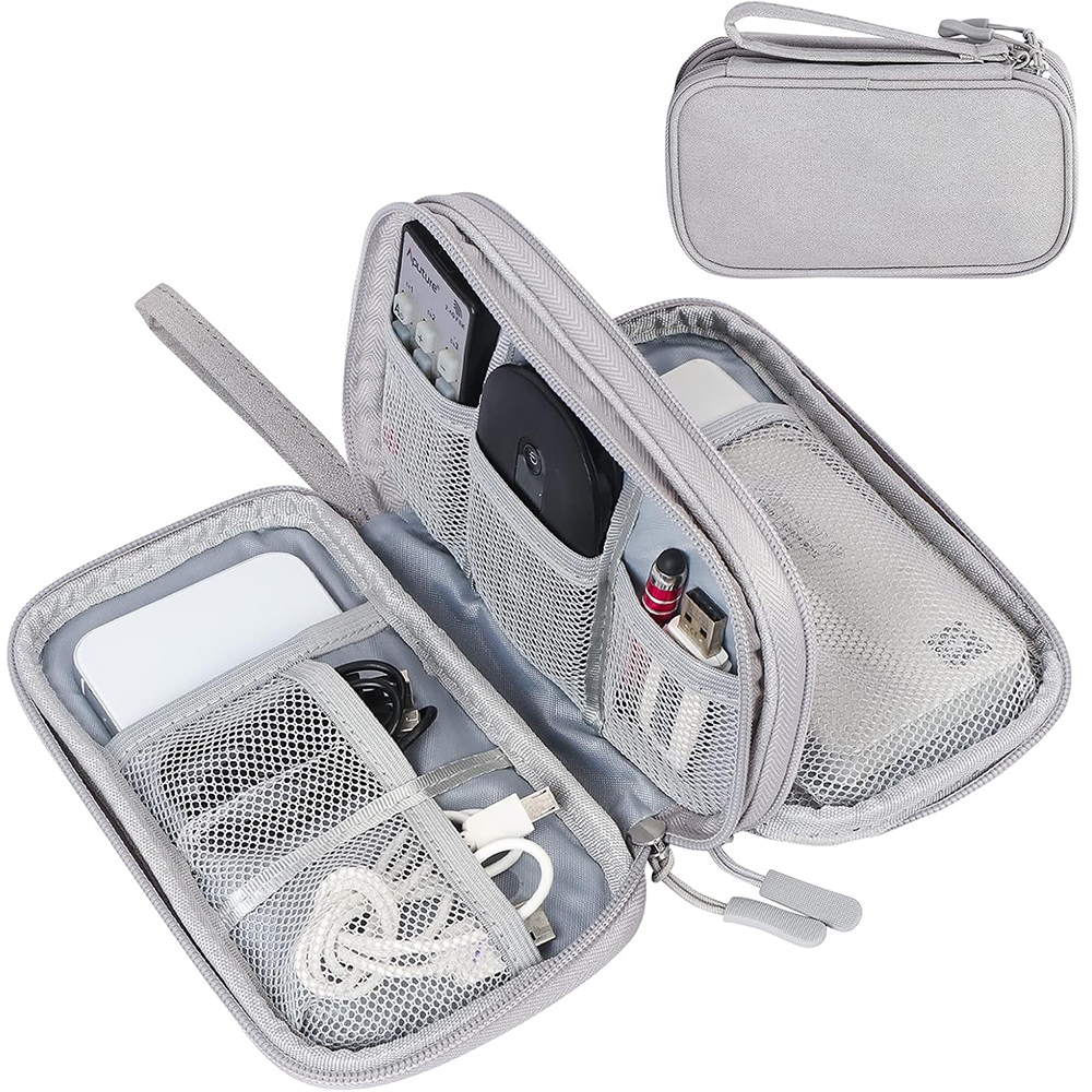 Waterproof Carrying Pouch Electronics Organizer Bag Travel Bag Universal Cable Organizer Electronics Storage Bag Accessories