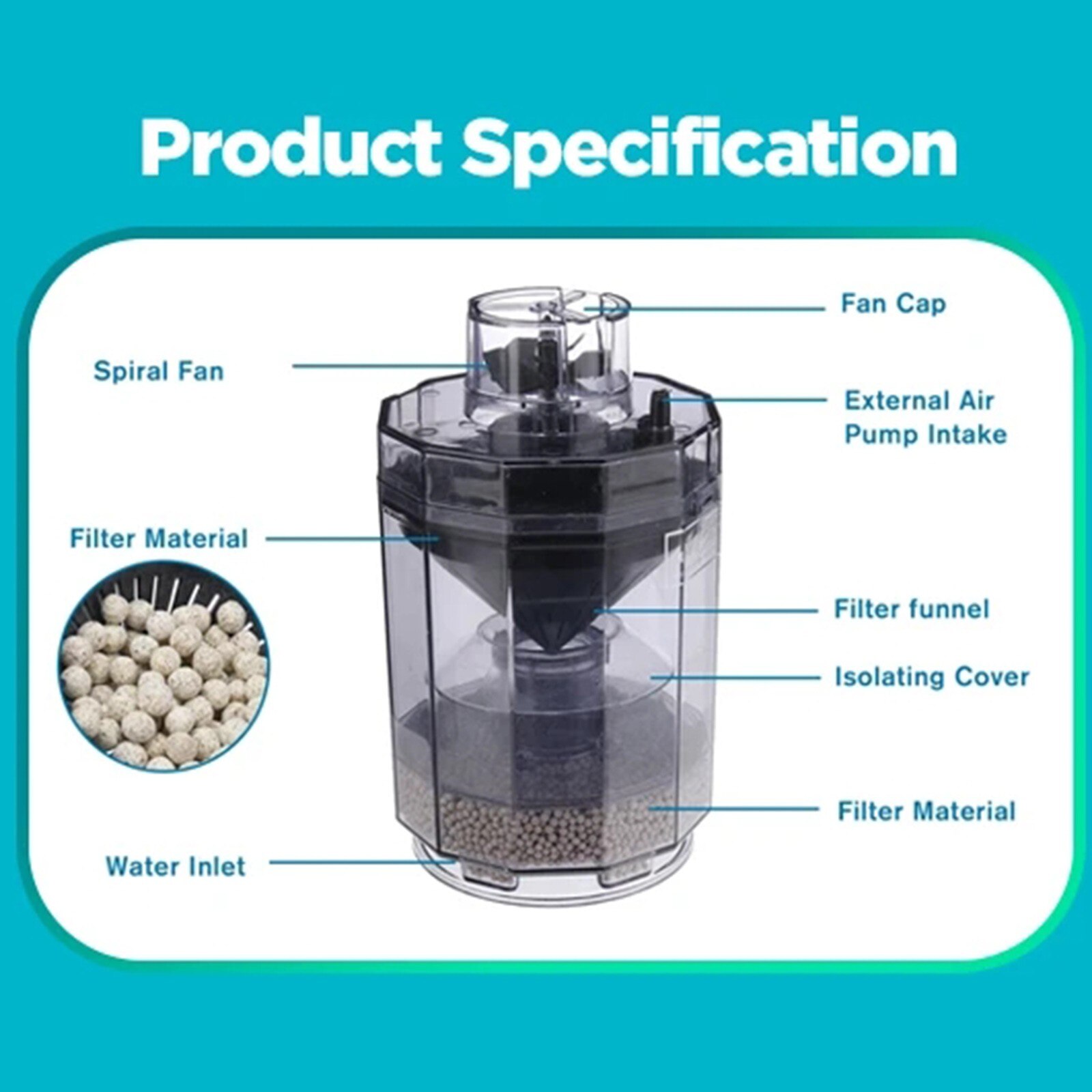 Vis Kruk Zuig Collector Vis Kruk Cleaner Type Stofzuiger Aquarium Schoonmaken Tool Volautomatische Accessoires