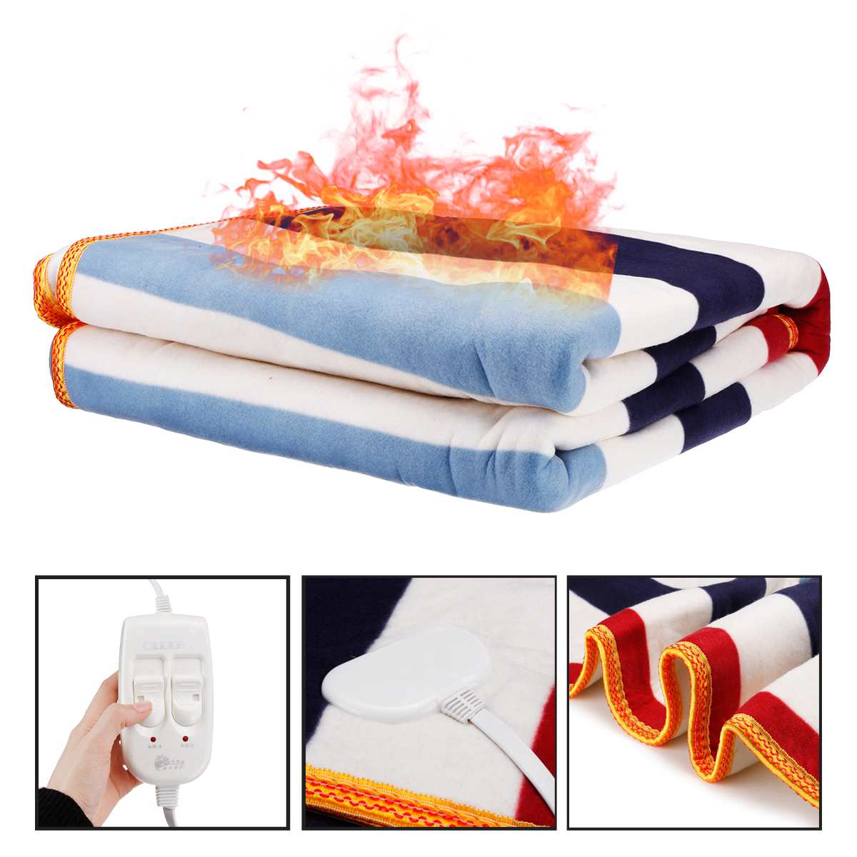 150X180Cm 220V Thuis Elektrische Deken Verwarming Dubbele Body Warmer Verwarmde Deken Thermostaat Elektrische Verwarming Deken Bed warmer Pad