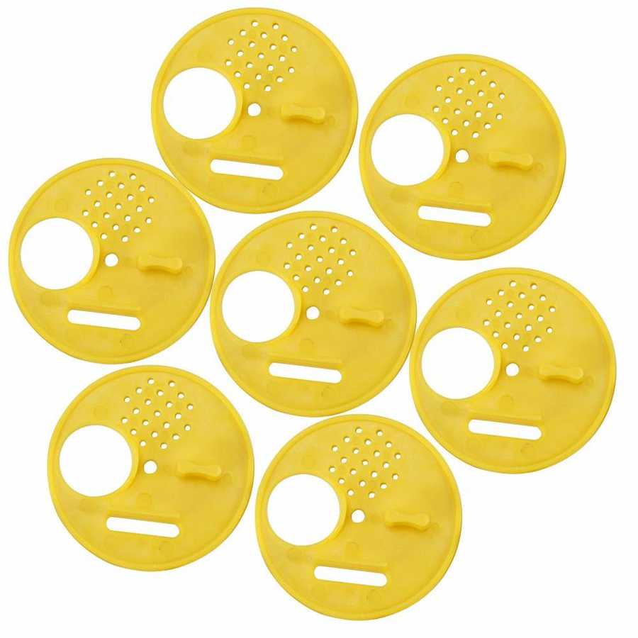 12pc Plastic Bee Door / Entrance Disc / Bee Nuc Box Entrance Gate Tool