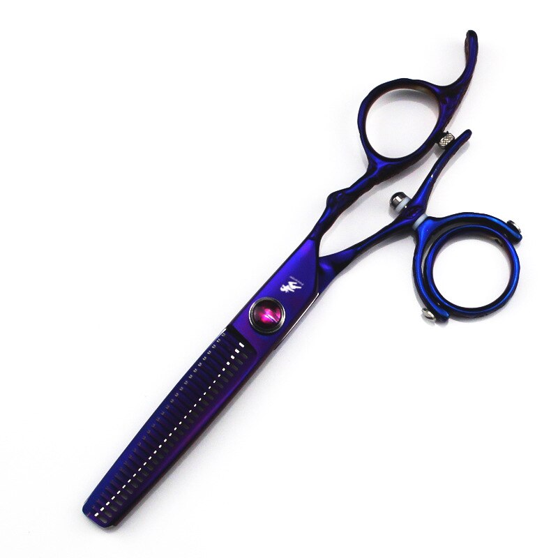 5.5 "swivel duim haar knippen schaar kappersscharen 720 graden draaibare duim scharen swivel duim schaar vliegende scharen: thinning scissors