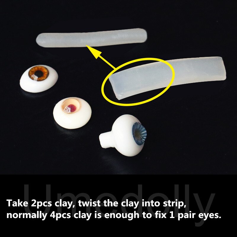 1 Uds. 1/6 1/4 1/3 muñecas SD BJD Eyeballs accesorios de muñecas de arcilla para BJD ojos Eyeballs Sticking barro arcilla Juguetes DIY