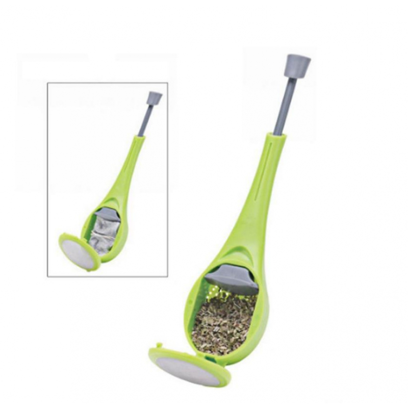 Reusable Long Handle Tea Brewer Healthy Food Grade Tea Strainer Plastic Measure Swirl Steep Stir&amp;press 2022