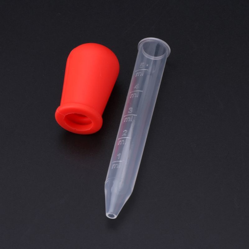 5ml Silicone Pipette Liquid Food Dropper Plastic Baby Feeding Medicine Dropper Spoon Burette Infant Utensils