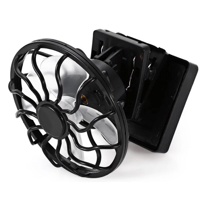 Bærbar clip on solcelle ventilator mini klimaanlæg solenergi energi panel køling sommer køler bil blæser luft køling blæser