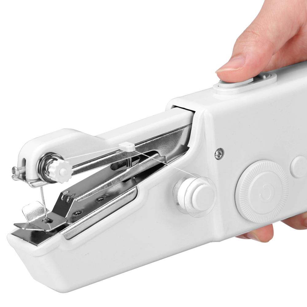Portable Household Mini Hand Sewing Machine Quick Stitch Sew Needlework Cordless Clothes Fabrics Electronic Sewing Machine