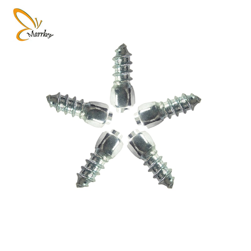Marrkey-clous de pneus 12mm | Clou de glace/clous à vis/chaînes de neige/pointes de pneus d'hiver pour vtt/Mini-tracteur/moto/vélo/chaussures