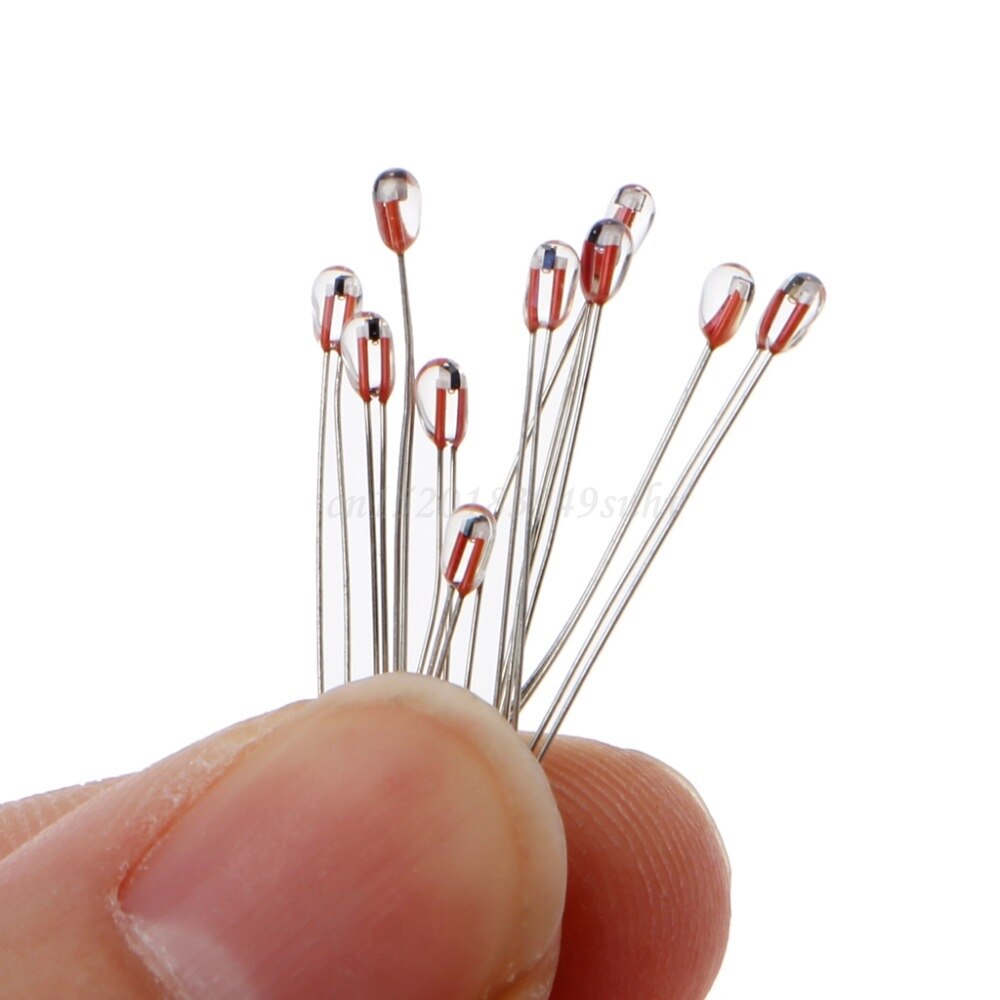 10pcs 3D Printer 100K ohm NTC 3950 1% Thermistors 1.8mm Temperature Sensor