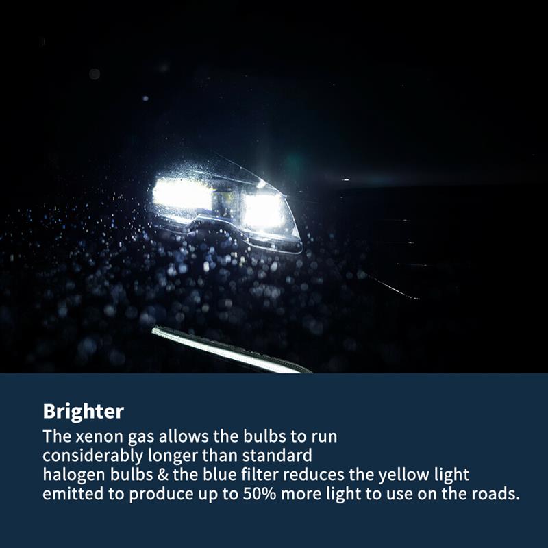 12V 100W Bulb 100W Xenon Super White High Main Beam Headlight Bulbs 1600lm Quartz 5500k-6000k Car Light Bulb