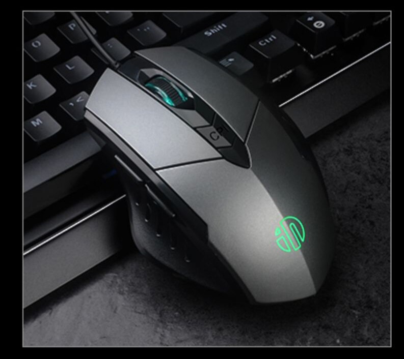 Gaming Mouse 6 Button Ergonomic Wired USB Computer Mouse Gamer Mice Silent Mause 4000DPI Optical Mouse For PC Laptop: Gray