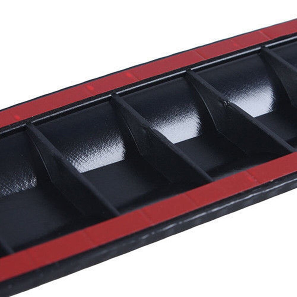 2Pcs Carbon Fiber Texture Car SUV Bumper Edge Guard Strip Anti-rub Protector