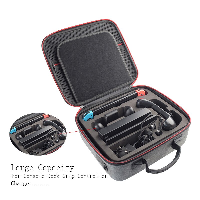 Multifunctionele Opslag Reizen Draagtas Beschermhoes Hard Schouder Doos Grote Ruimte Case Voor Nintend Schakelaar NS Console